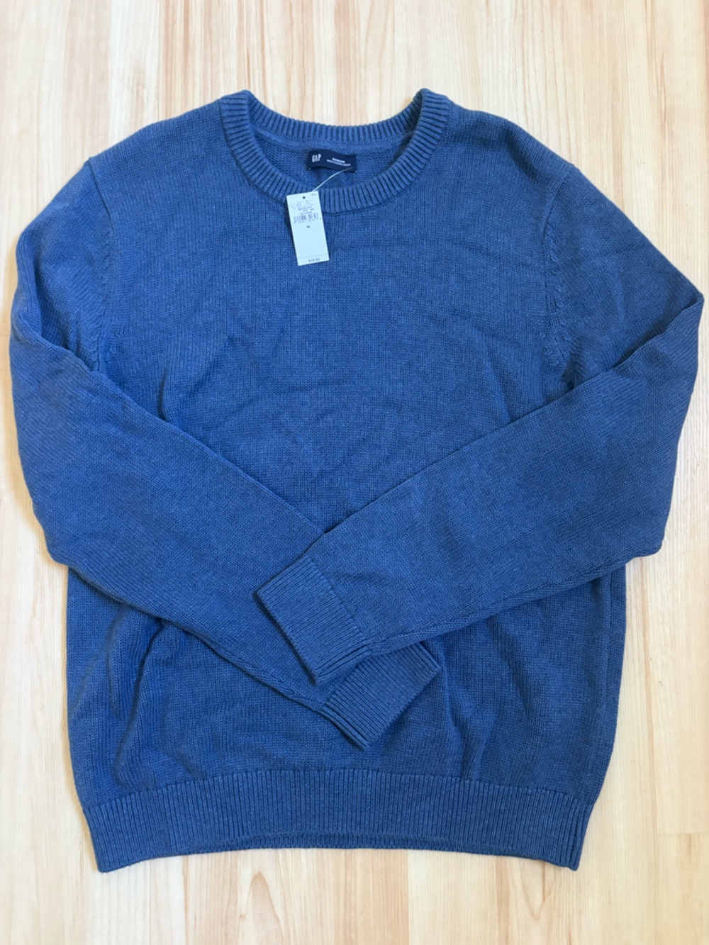GAP Men's Dusty Blue Crewneck Sweater - Picture 2 of 2